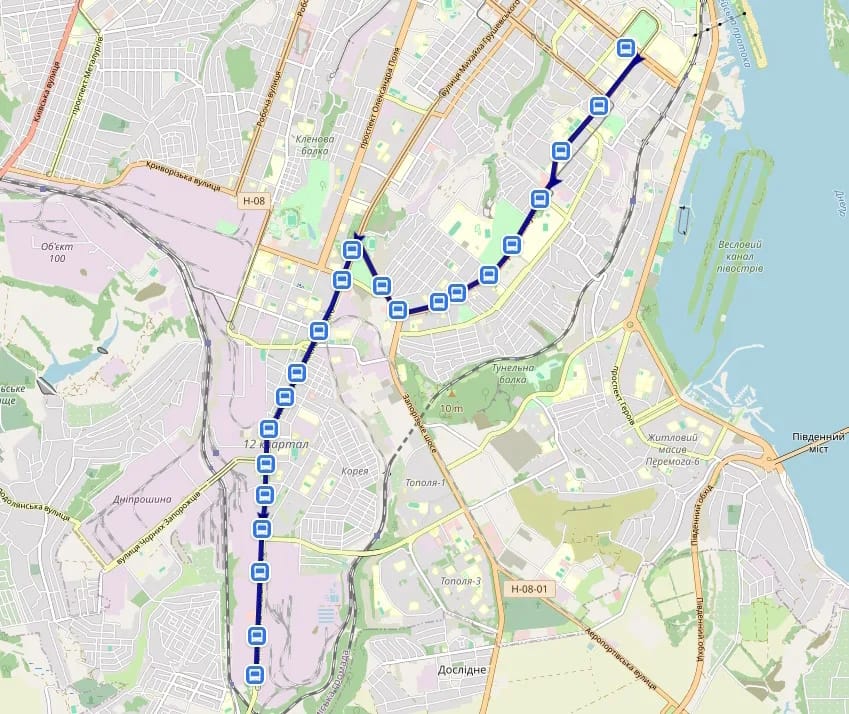 Троллейбус 9 в Днепре