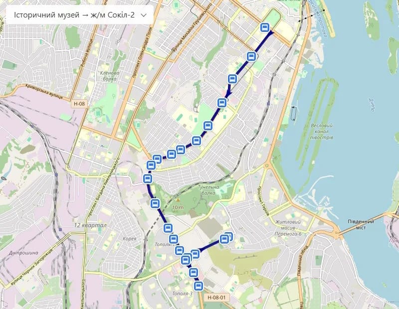Троллейбус 21 в Днепре