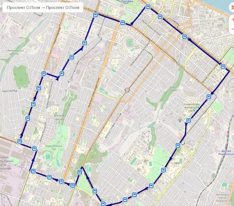 Троллейбус А в Днепре