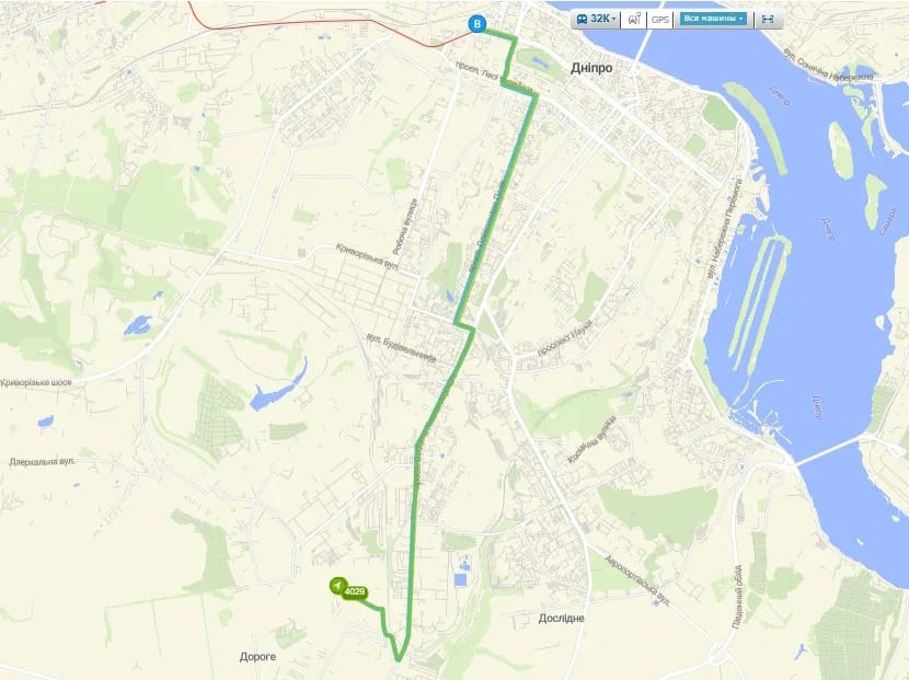 Автобус 32к в Днепре