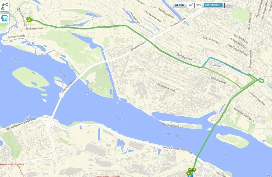 Автобус 48к в Днепре