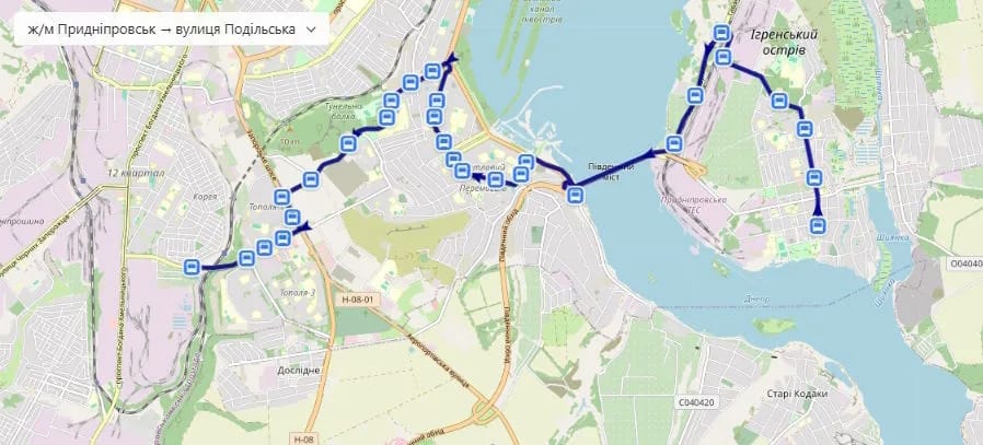 Маршрутка № 18 в Днепре