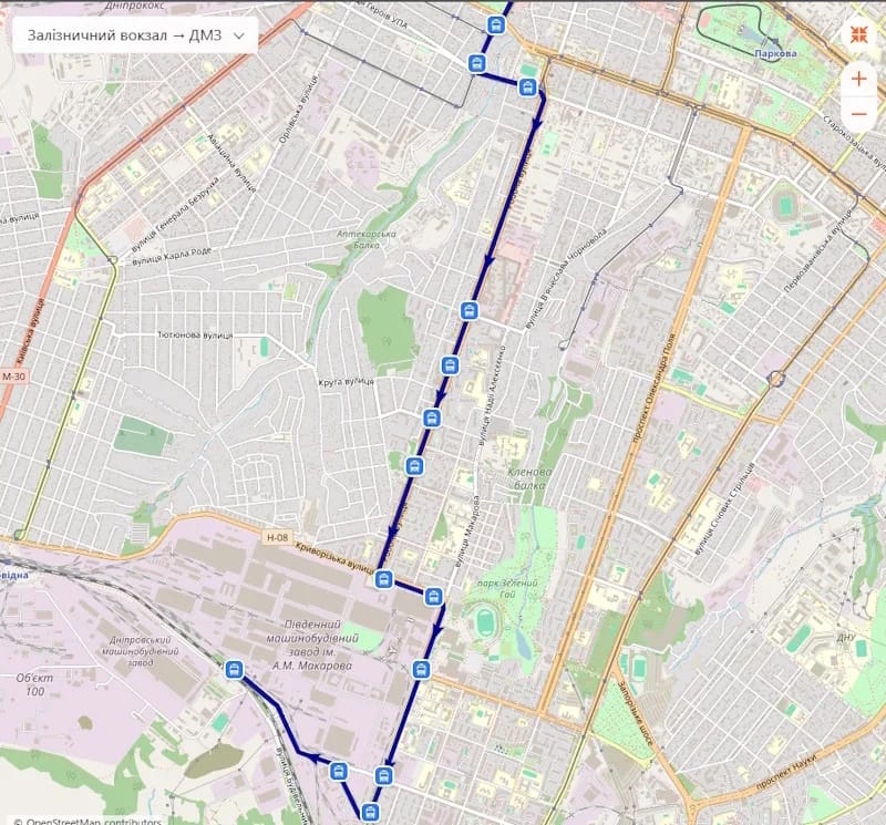 Трамвай 11 в Днепре