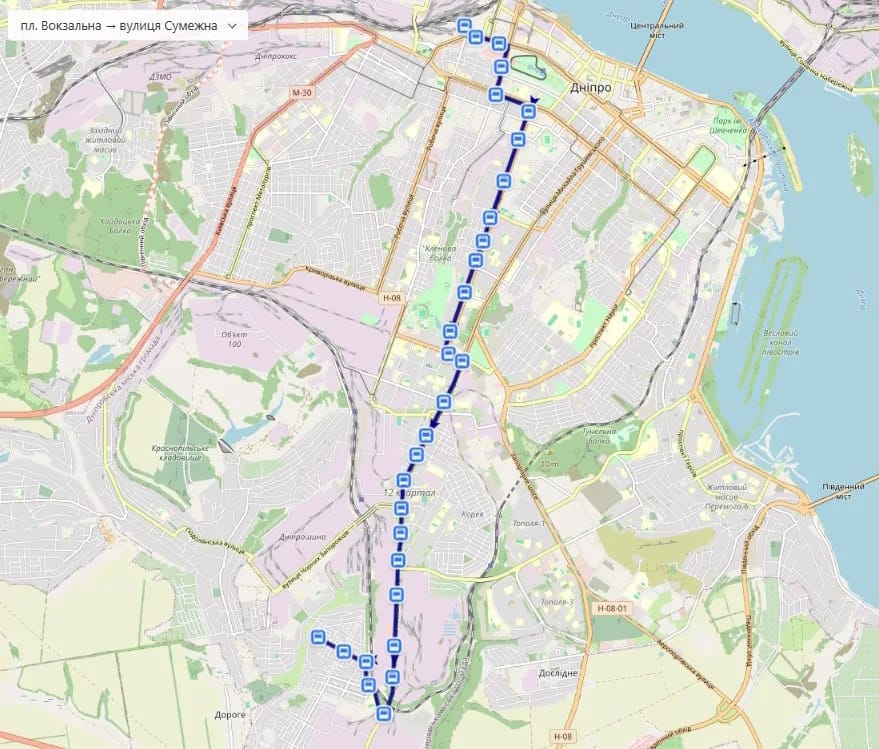 Маршрутка № 32 в Днепре