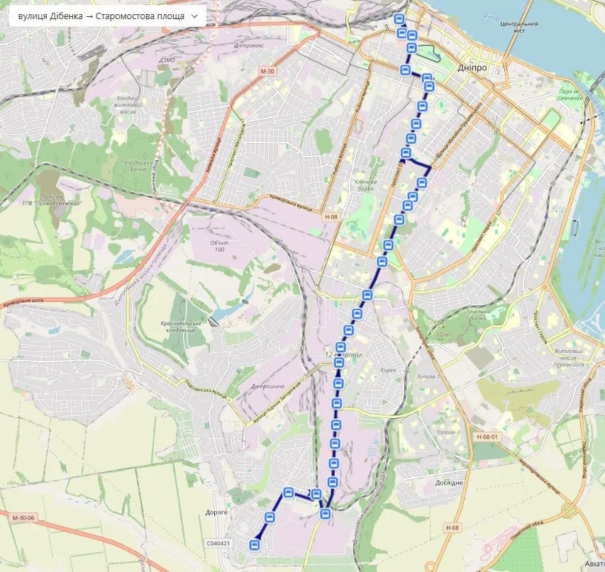 Маршрутка № 33 в Днепре