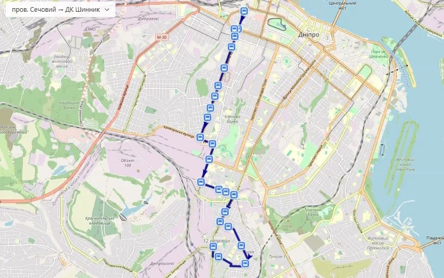 Маршрутка № 34 в Днепре