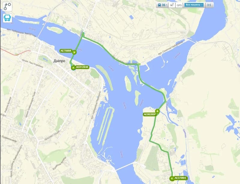 Маршрутка № 35 в Днепре