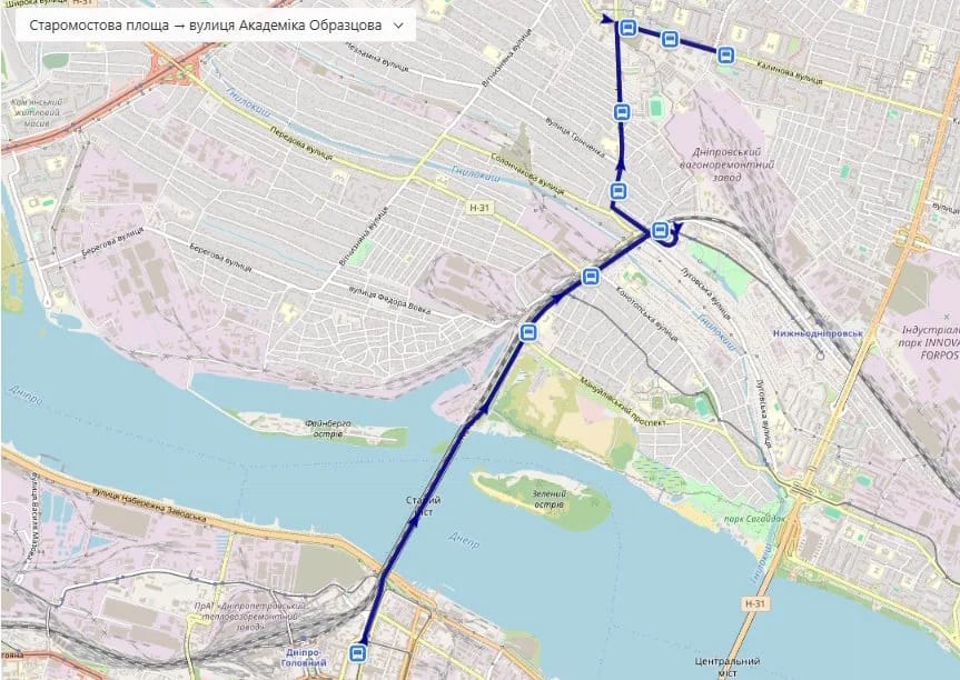Маршрутка № 36 в Днепре