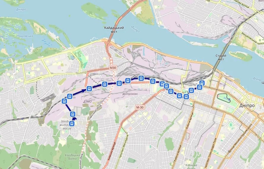 Трамвай 14 в Днепре