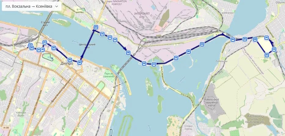 Маршрутка № 54 в Днепре