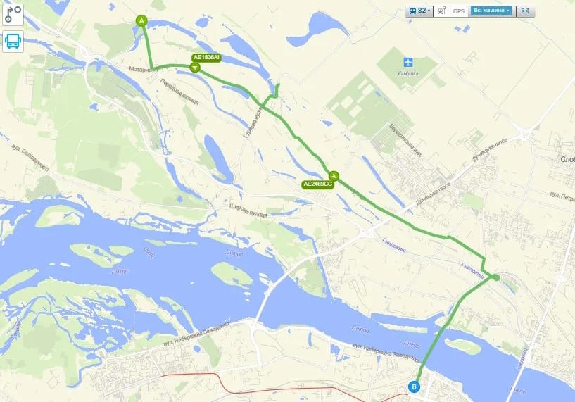Маршрутка № 82 в Днепре