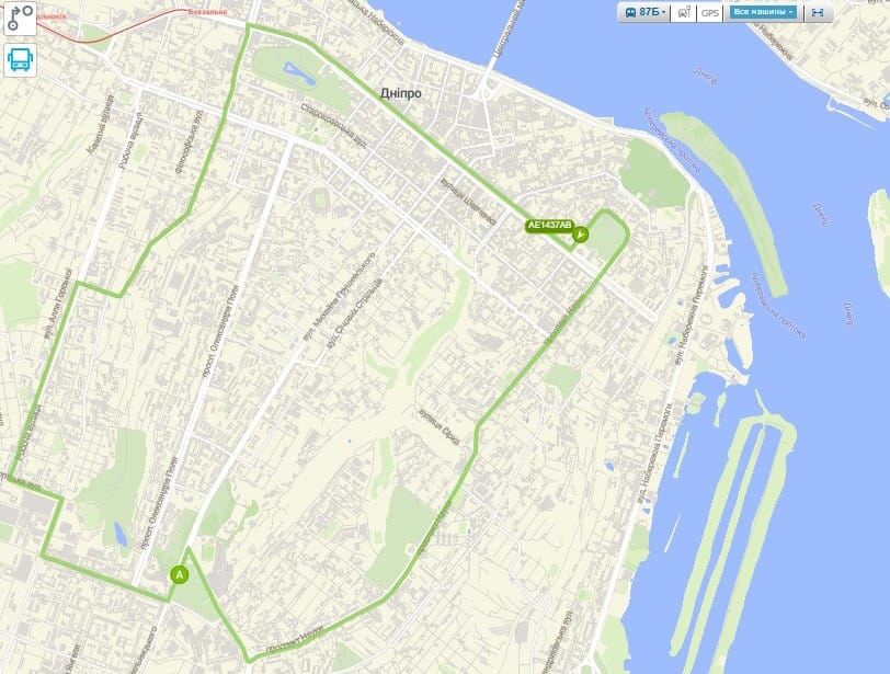 Маршрутка № 87Б в Днепре