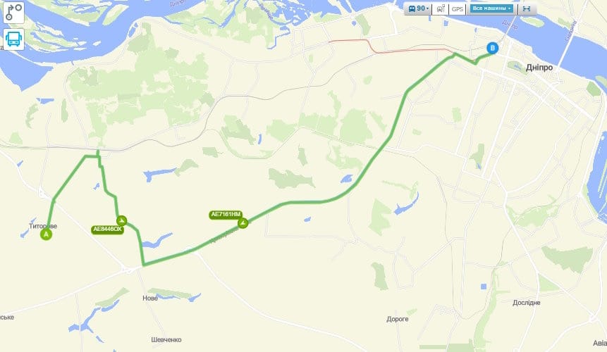 Маршрутка № 90 в Днепре