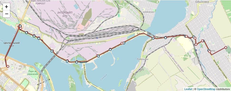 Маршрутка № 97 в Днепре