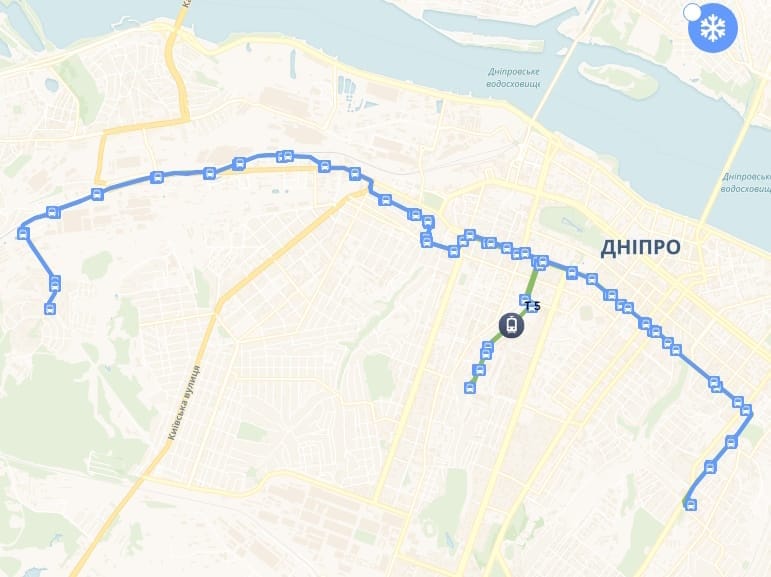 Трамвай 5 в Днепре