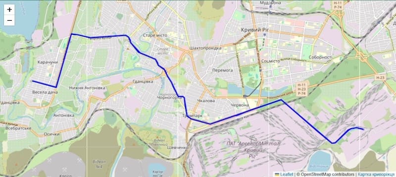 Трамвай 3 Кривой Рог