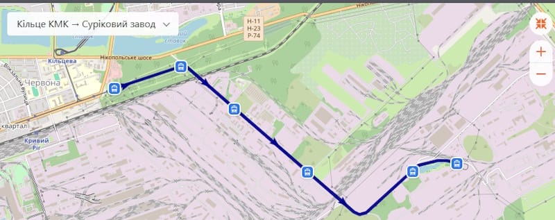 Трамвай 13 Кривой Рог