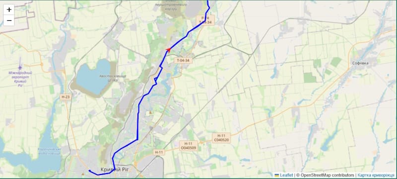 Автобус 228а Кривой Рог
