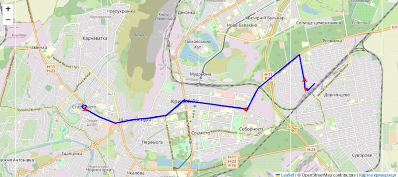 Троллейбус 1 Кривой Рог