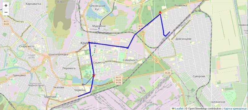 Тролейбус 2 Кривой Рог