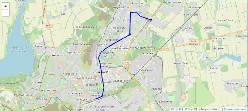 Троллейбус № 8 Кривой Рог: