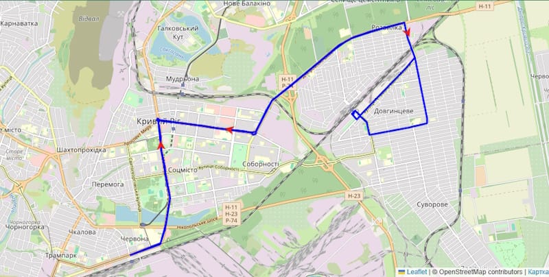 Троллейбус № 21 Кривой Рог