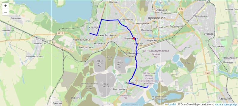 Трамвай 6 Кривой Рог