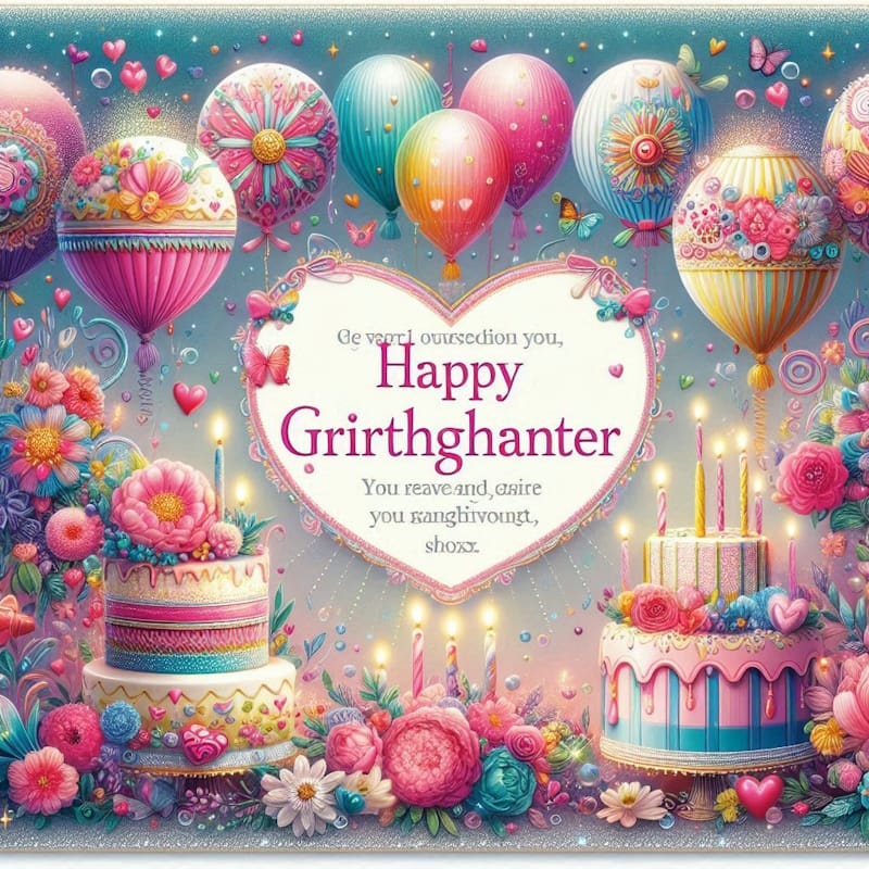 з днем народження внучці