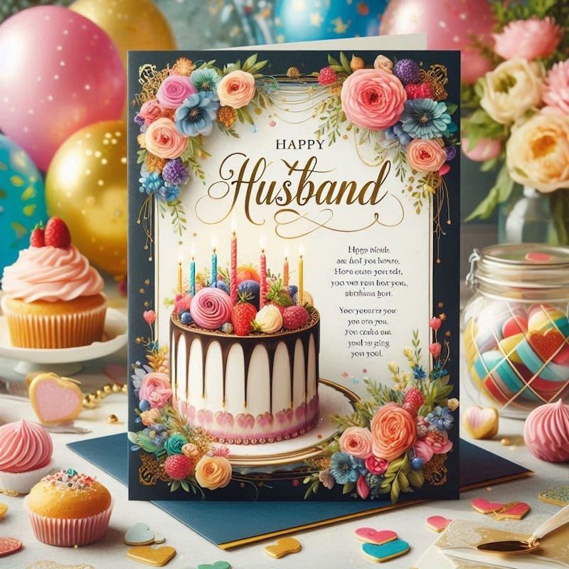 з днем народження чоловіку від дружини