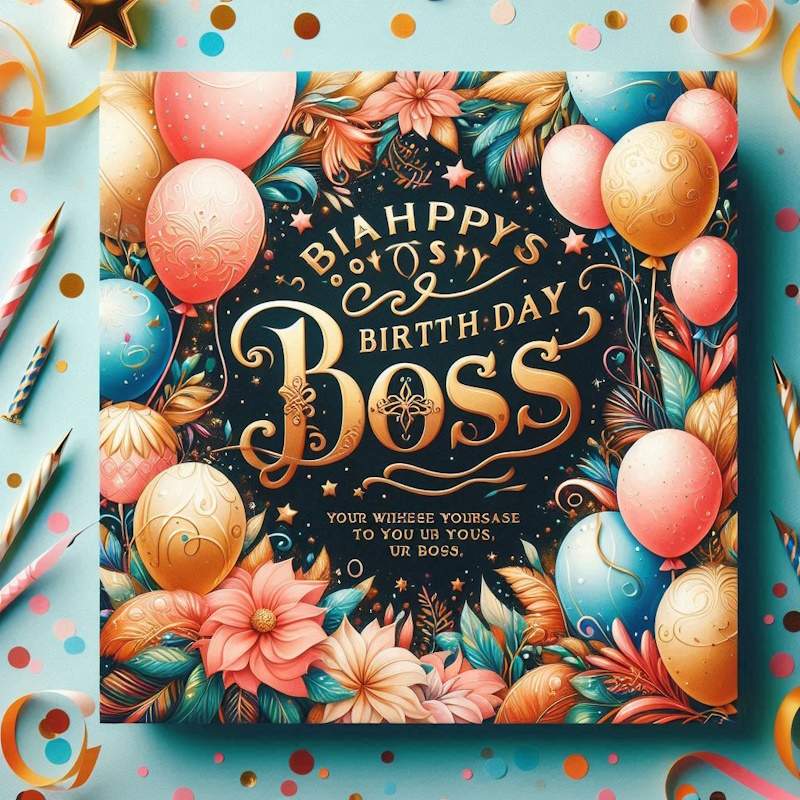 з днем народження начальнику