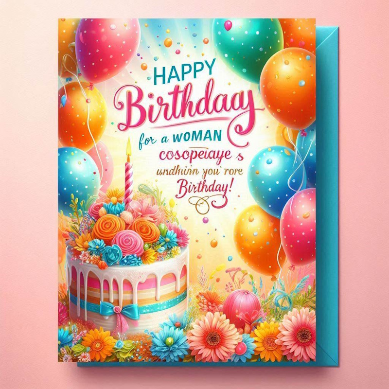 з Днем народження жінці колезі