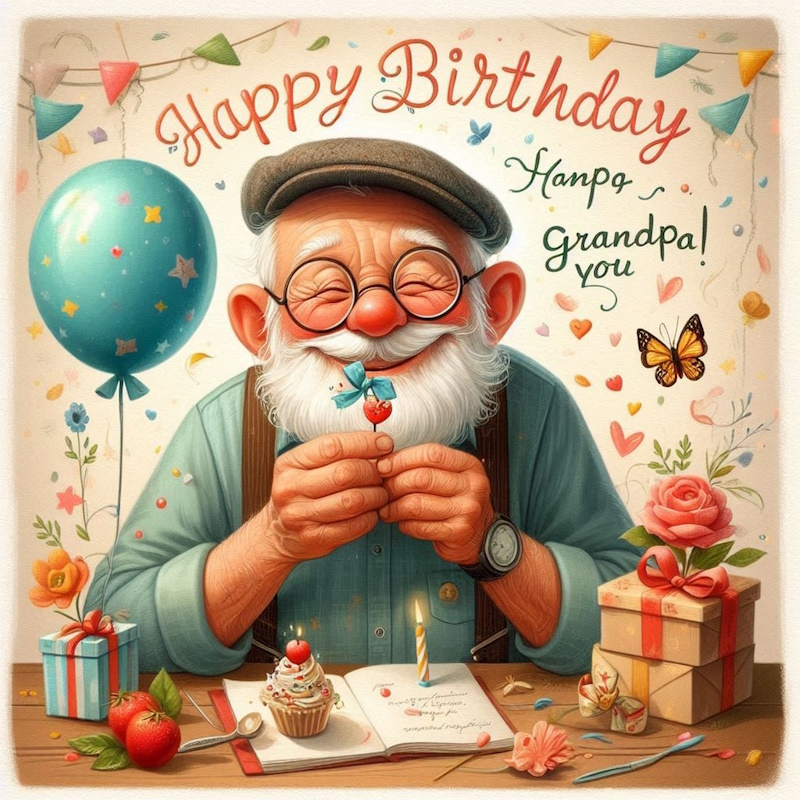 з днем народження дідусю