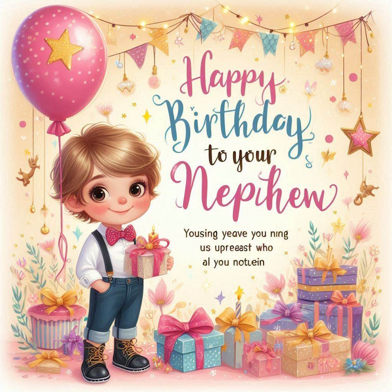 з днем народження племіннику