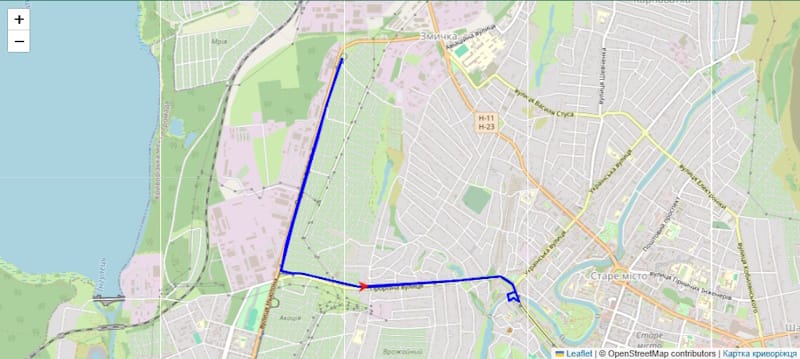 Трамвай 1 Кривой Рог