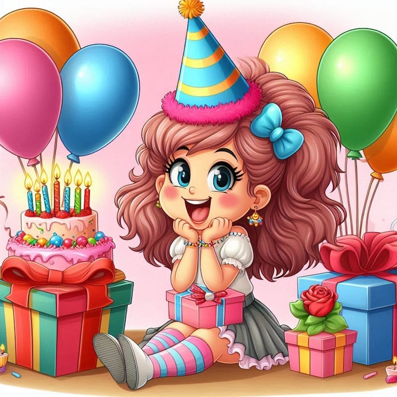 з днем народження дівчинці
