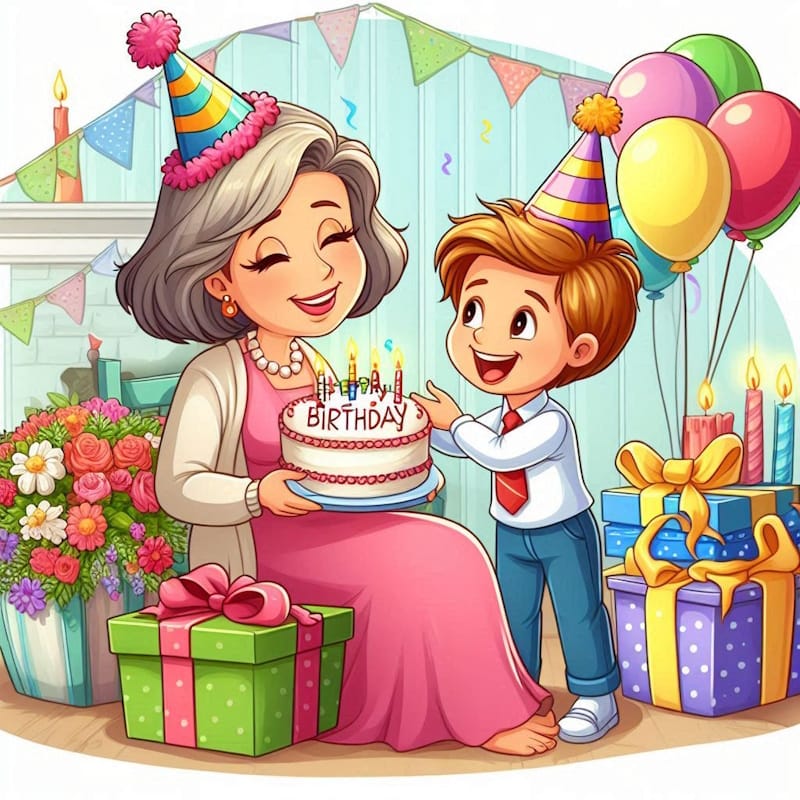 з Днем народження мамі