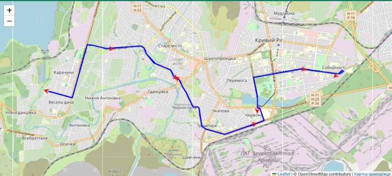 Трамвай 2 Кривой Рог