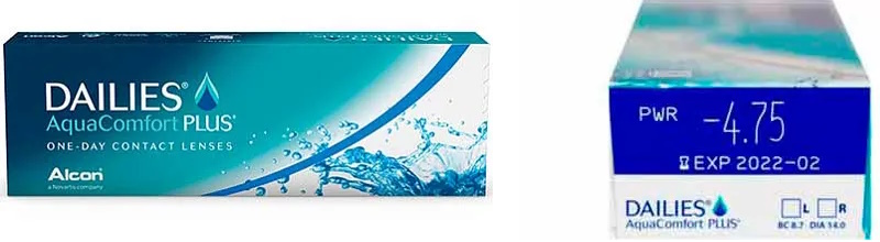 Dailies Aqua Comfort Plus одноденні лінзи